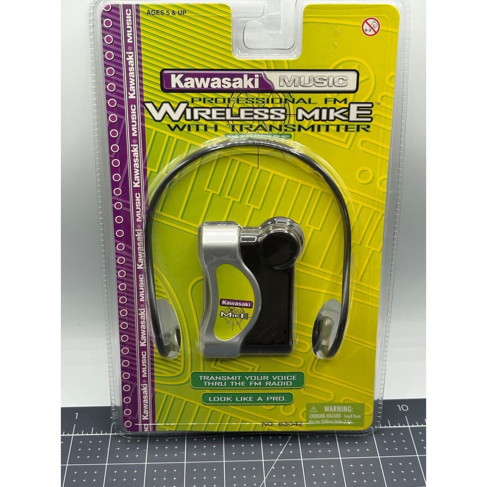 Kawasaki Music Professional FM Wireless Mike with Transmitter Black Silver 88042